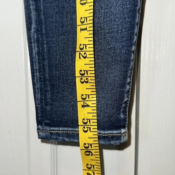 American Eagle Outfitters Super Stretch X Jegging Overall Distressed Size 2 - Picture 4 of 16